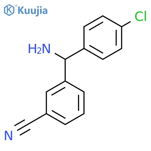 3-[Amino(4-chlorophenyl)methyl]benzonitrile structure