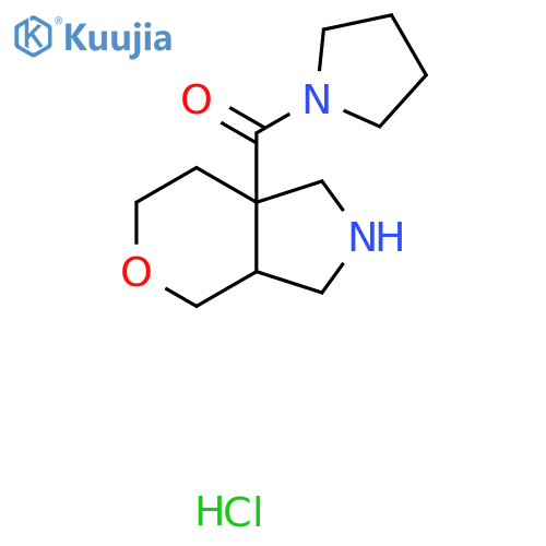 1-{octahydropyrano3,4-cpyrrole-7a-carbonyl}pyrrolidine hydrochloride structure