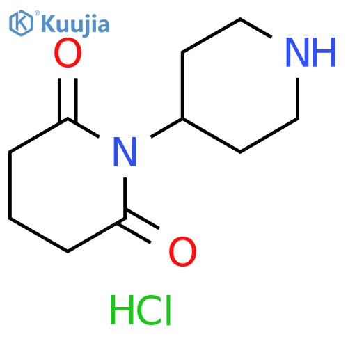 1-(piperidin-4-yl)piperidine-2,6-dione hydrochloride structure