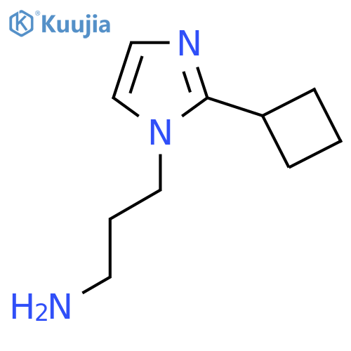 3-(2-cyclobutyl-1H-imidazol-1-yl)propan-1-amine structure