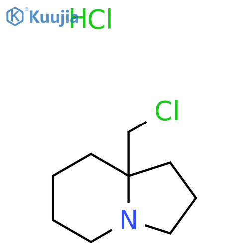 8A-(chloromethyl)octahydroindolizine hydrochloride structure