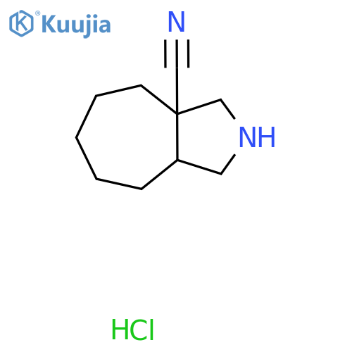decahydrocyclohepta[c]pyrrole-3a-carbonitrile hydrochloride structure