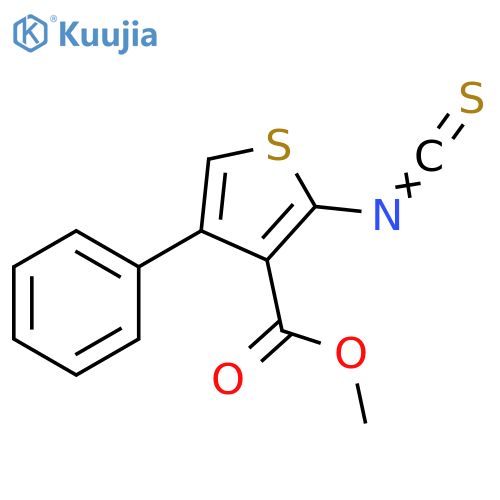methyl 2-isothiocyanato-4-phenylthiophene-3-carboxylate structure