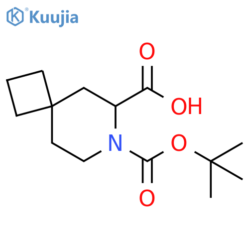 7-[(tert-butoxy)carbonyl]-7-azaspiro[3.5]nonane-6-carboxylic acid structure