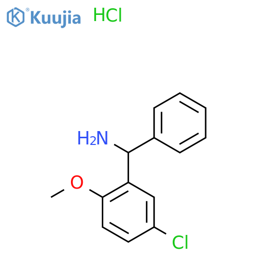 (5-chloro-2-methoxyphenyl)(phenyl)methanamine hydrochloride structure