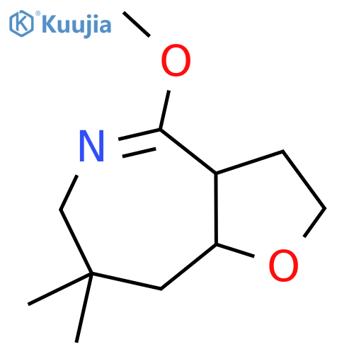 4-methoxy-7,7-dimethyl-2H,3H,3aH,6H,7H,8H,8aH-furo3,2-cazepine structure