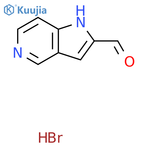 1H-pyrrolo[3,2-c]pyridine-2-carbaldehyde hydrobromide structure