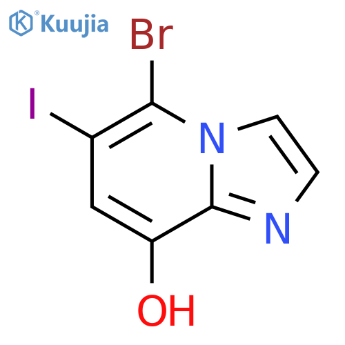 5-Bromo-6-iodoimidazo[1,2-a]pyridin-8-ol structure