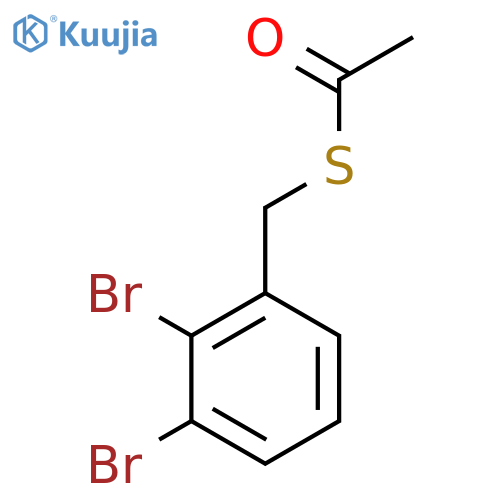 1-{(2,3-dibromophenyl)methylsulfanyl}ethan-1-one structure