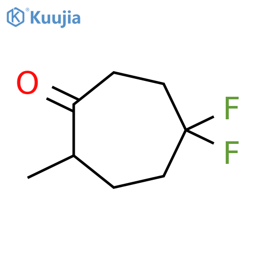 5,5-Difluoro-2-methylcycloheptan-1-one structure