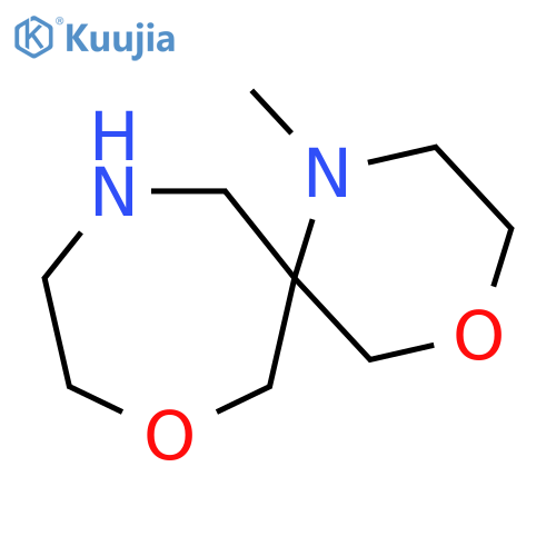 1-methyl-4,8-dioxa-1,11-diazaspiro[5.6]dodecane structure