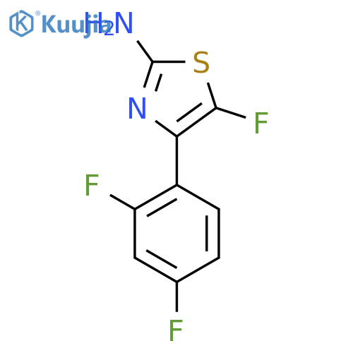 4-(2,4-Difluorophenyl)-5-fluoro-1,3-thiazol-2-amine structure