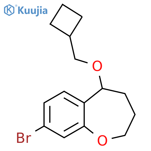 8-bromo-5-(cyclobutylmethoxy)-2,3,4,5-tetrahydro-1-benzoxepine structure