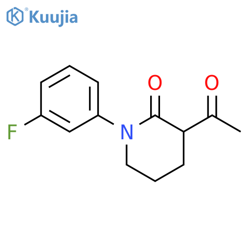 3-acetyl-1-(3-fluorophenyl)piperidin-2-one structure