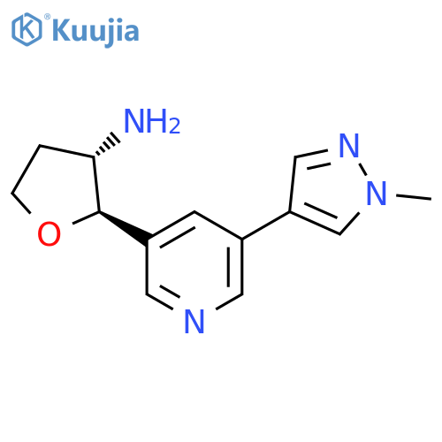 rac-(2R,3S)-2-5-(1-methyl-1H-pyrazol-4-yl)pyridin-3-yloxolan-3-amine, trans structure