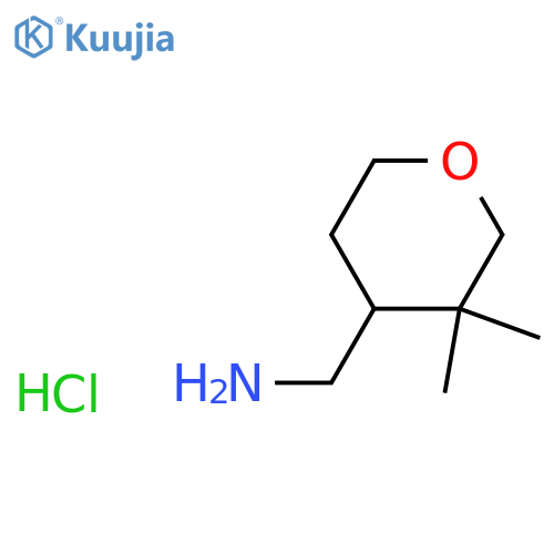 (3,3-dimethyloxan-4-yl)methanamine hydrochloride structure