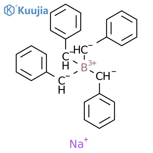 Borate(1-), tetrakis(phenylmethyl)-, sodium (1:1) structure