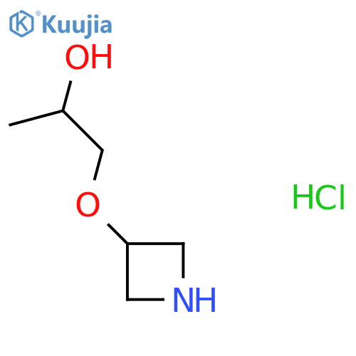 1-(Azetidin-3-yloxy)propan-2-ol;hydrochloride structure