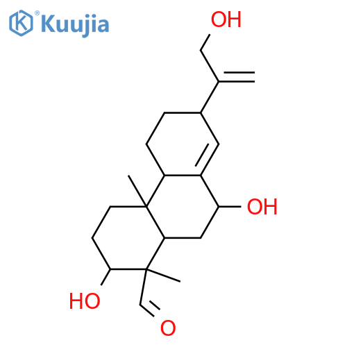 8(14),15(17)-Abietadiene-3,7,16,18-tetrol; (ent-3β,7α,13α)-form, 18-Aldehyde structure
