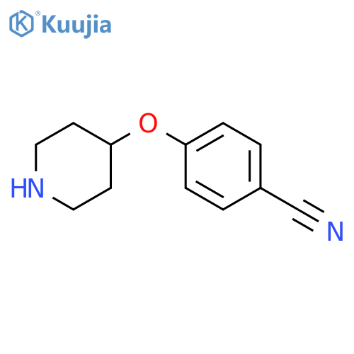 4-(Piperidin-4-yloxy)benzonitrile structure