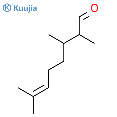 2,3,7-trimethyloct-6-enal structure