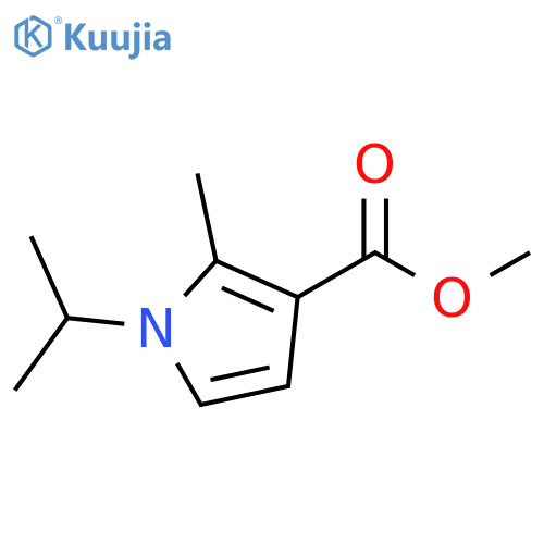 methyl 2-methyl-1-(propan-2-yl)-1H-pyrrole-3-carboxylate structure