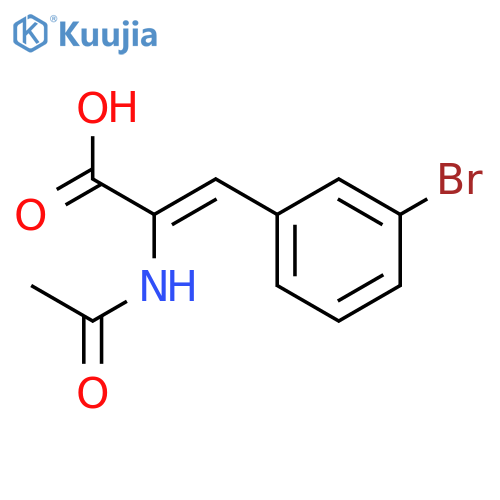 2-Propenoic acid, 2-(acetylamino)-3-(3-bromophenyl)- structure