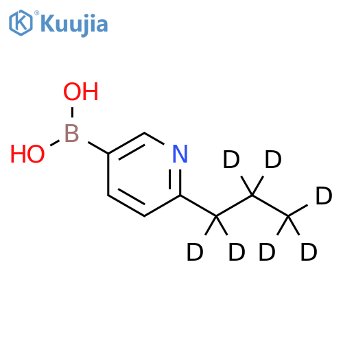 (6-(propyl-d7)pyridin-3-yl)boronic acid structure