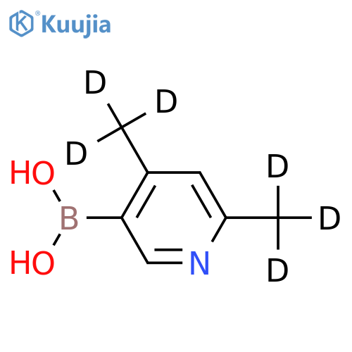(4，6-bis(methyl-d3)pyridin-3-yl)boronic acid structure