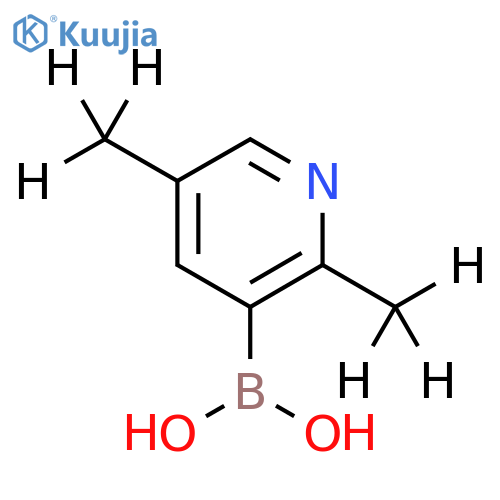 (2,5-bis(methyl-d3)pyridin-3-yl)boronic acid structure