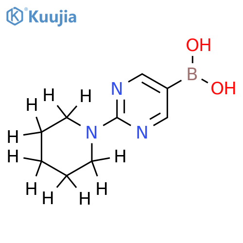 (2-(piperidin-1-yl-d10)pyrimidin-5-yl)boronic acid structure