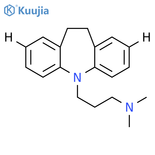 N,N-Dimethyl-10,11-dihydro-5H-dibenzo[b,f]azepine-5-propanamine-2,8-D2 structure
