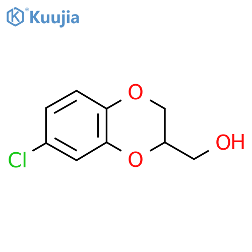 (7-Chloro-2,3-dihydro-1,4-benzodioxin-2-yl)methanol structure