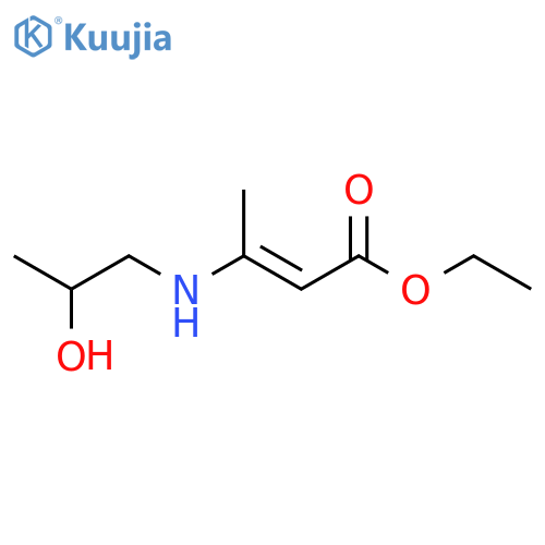 2-Butenoic acid, 3-[(2-hydroxypropyl)amino]-, ethyl ester structure