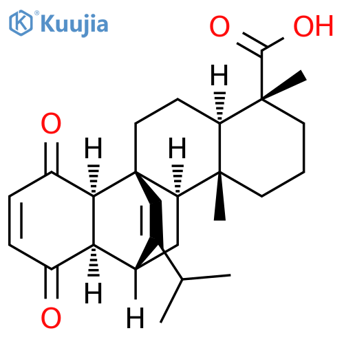 1H-4b,12-Ethenochrysene-7-carboxylicacid,4,4a,5,6,6a,7,8,9,10,10a,10b,11,12,12a-tetradecahydro-7,10a-dimethyl-13-(1-methylethyl)-1,4-dioxo-,(4aR,4bS,6aR,7R,10aR,10bR,12R,12aR)- structure