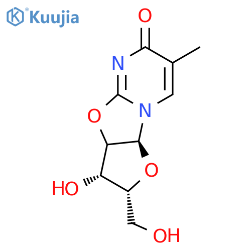 2,2'-O-Anhydro-5-methyluridine structure