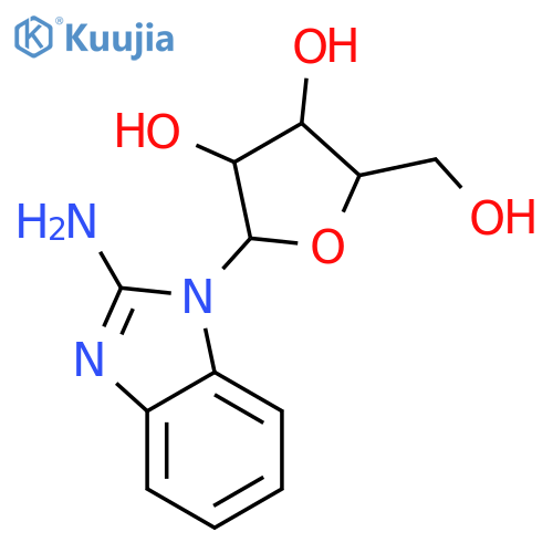 1H-Benzimidazol-2-amine,1-b-D-ribofuranosyl- structure