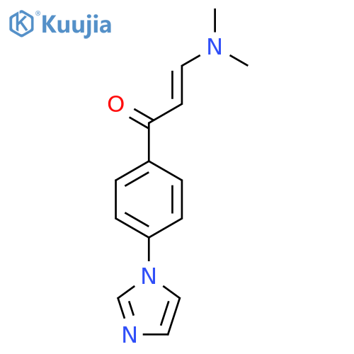 (2E)-3-(dimethylamino)-1-4-(1H-imidazol-1-yl)phenylprop-2-en-1-one structure
