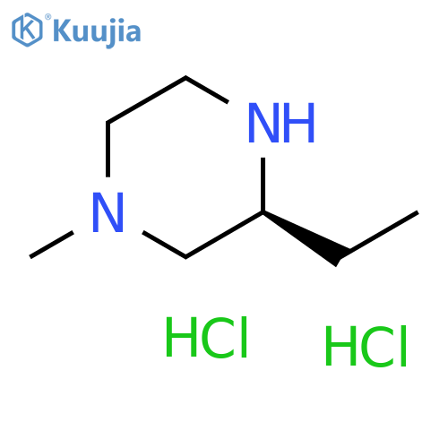 (3S)-3-ethyl-1-methyl-piperazine;dihydrochloride structure