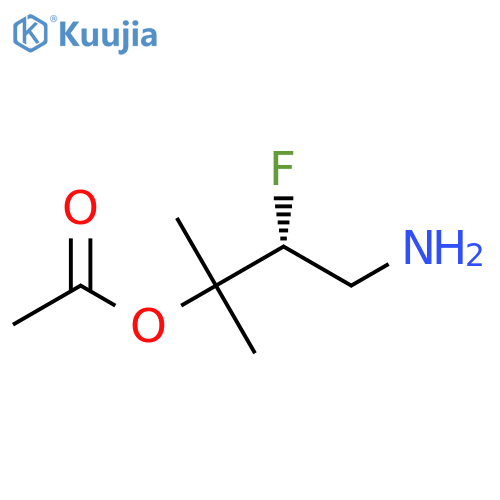 [(2R)-3-amino-2-fluoro-1,1-dimethyl-propyl] acetate structure