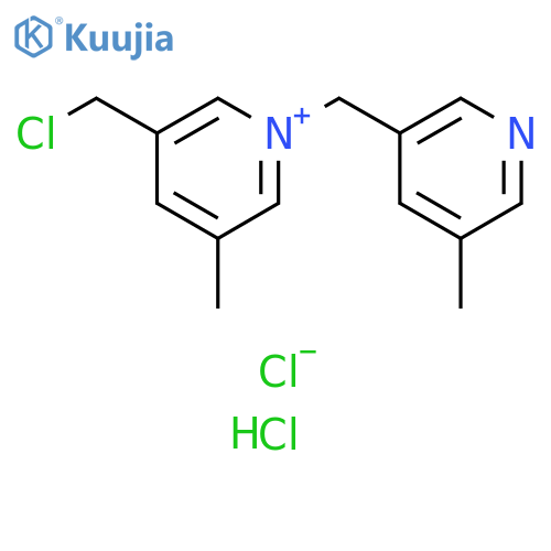Pyridinium, 3-(chloromethyl)-5-methyl-1-[(5-methyl-3-pyridinyl)methyl]-, chloride, hydrochloride (1:1:1) structure