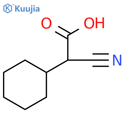 2-cyano-2-cyclohexylacetic acid structure