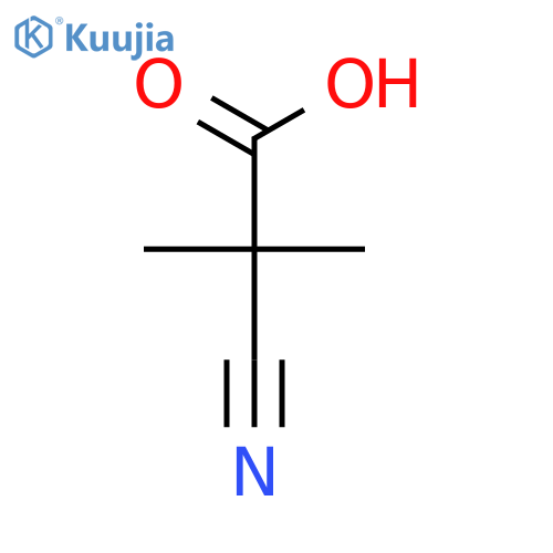 2-cyano-2,2-dimethylacetic acid structure