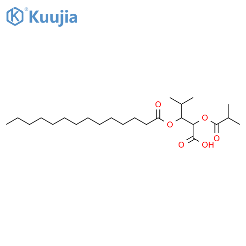 2,3-Dihydroxy-4-methylpentanoic acid; (2ξ,3ξ)-form, 3-Tetradecanoyl, 2-O-(2-methylpropanoyl) structure