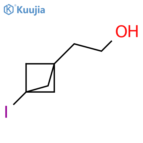 Bicyclo[1.1.1]pentane-1-ethanol, 3-iodo- structure