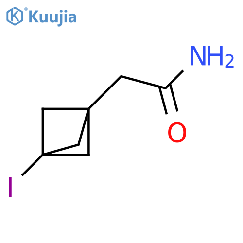 2-(3-iodo-1-bicyclo[1.1.1]pentanyl)acetamide structure