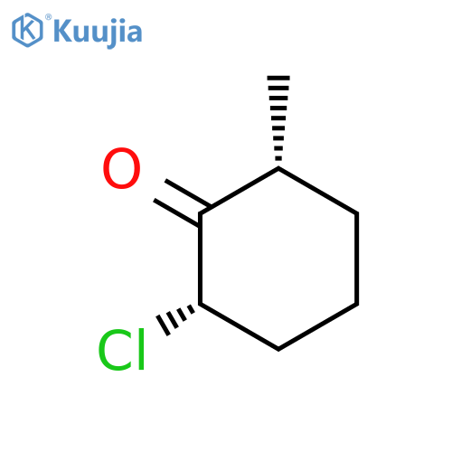Cyclohexanone, 2-chloro-6-methyl-, cis- structure