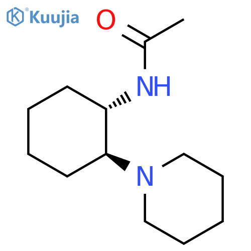 Acetamide, N-[(1S,2S)-2-(1-piperidinyl)cyclohexyl]- structure