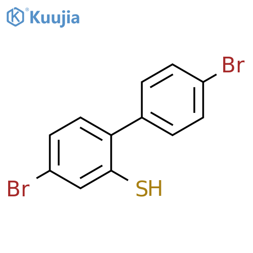[1,1'-Biphenyl]-2-thiol, 4,4'-dibromo- structure