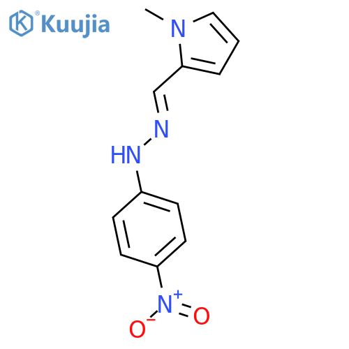 1H-PYRROLE-2-CARBOXALDEHYDE, 1-METHYL-, (4-NITROPHENYL)HYDRAZONE structure